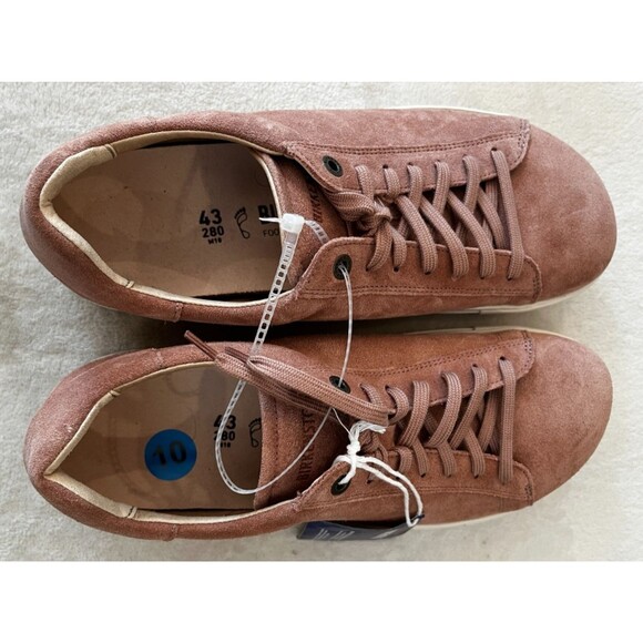 Birkenstock Bend Low Sneaker Pink Clay Suede Mens EU 43 size US 10 NEW nwt Shoe - Picture 5 of 13